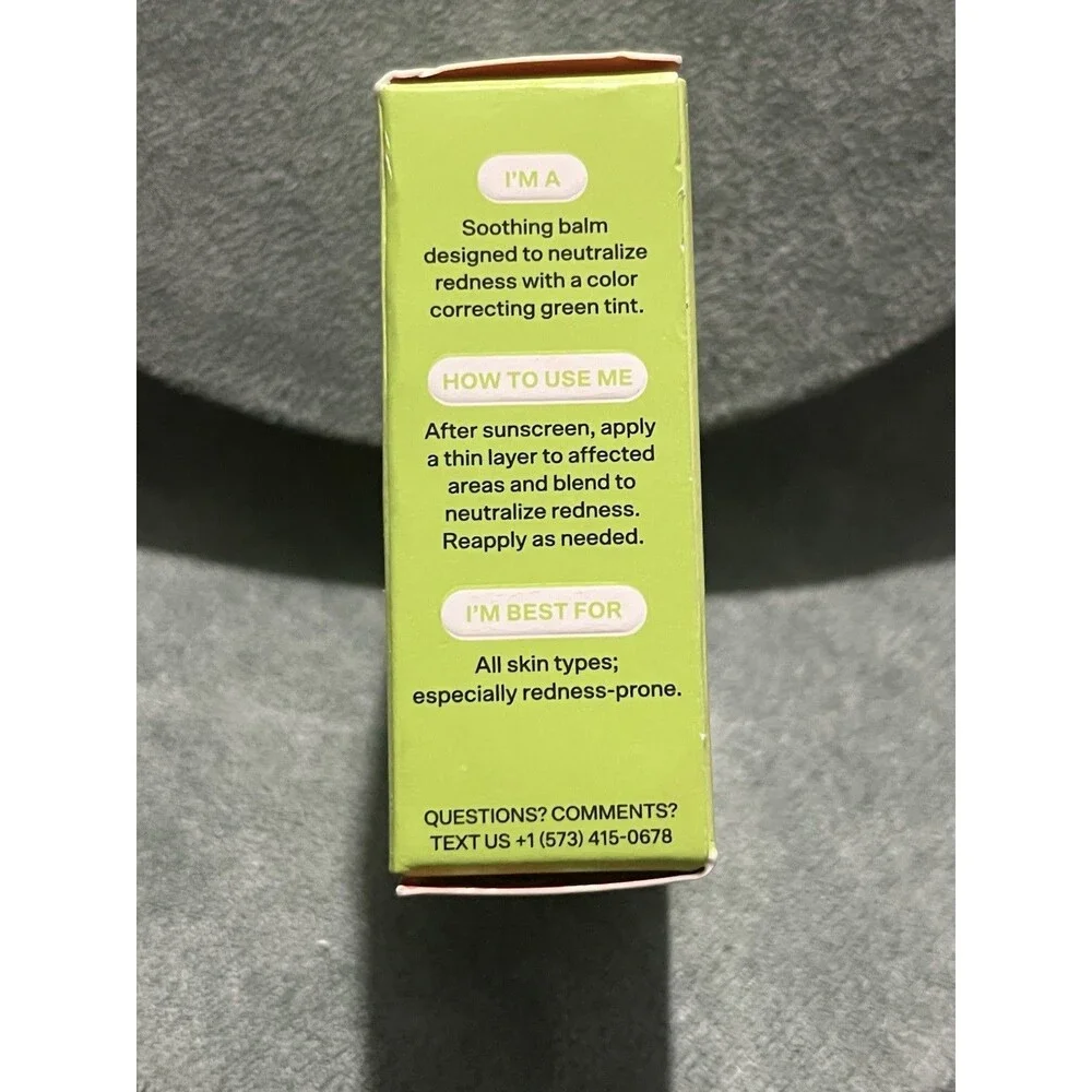 Bubble Secret Agent Green Color Correcting Balm Light 0.5 fl oz Niacinamide